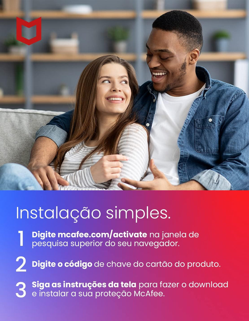 Mcafee Total Protection 5 Dispositivos - Cartão Chave de Licença