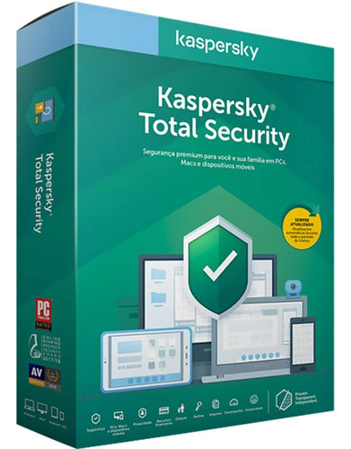 Kaspersky Total Security 3 Pc 1 Ano - Cartão Chave de Licença