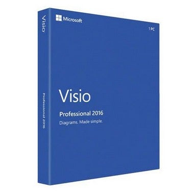 Microsoft Visio Professional 2016 - Cartão Chave de Licença